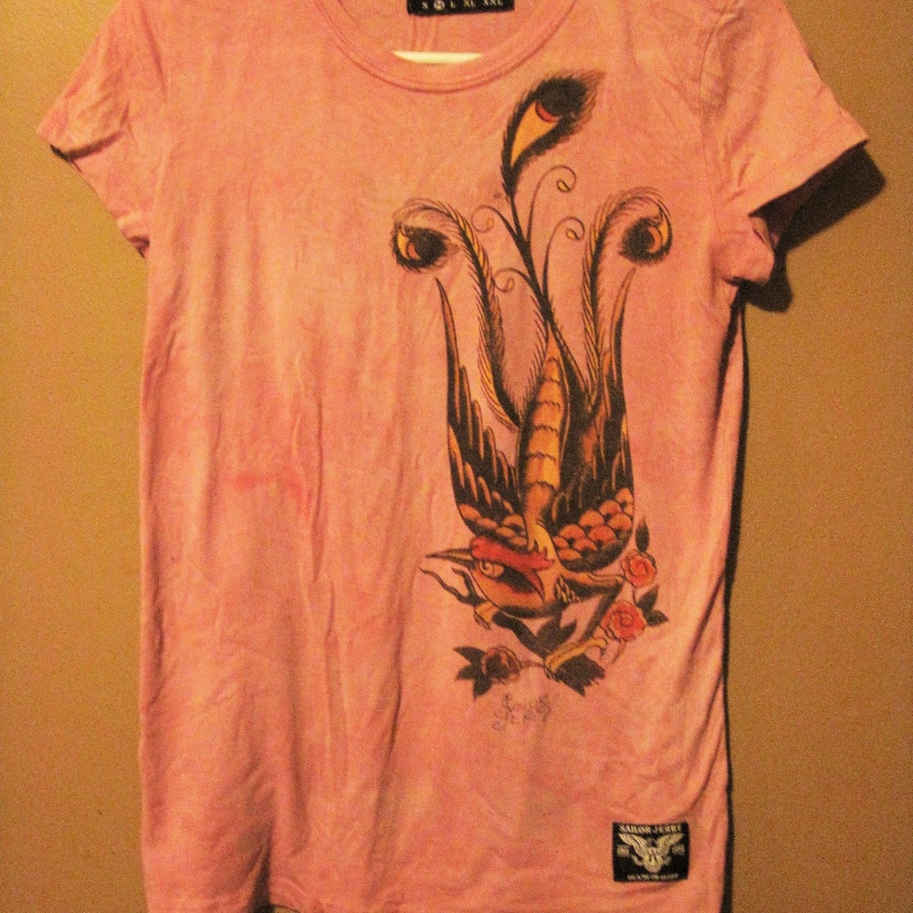 Official Sailor Jerry Hand-Dyed Sparrow Tee, Small